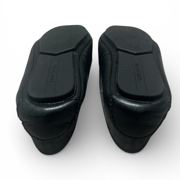 Michael Kors Black Lillie Leather Ballet Flats - Size 8 - Picture 4 of 4